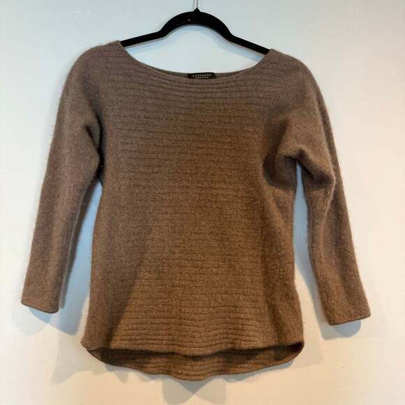 Charter Club Luxury Cashmere Sweater Petite – Taupe Brown, 100% Cashmere - Picture 1 of 5